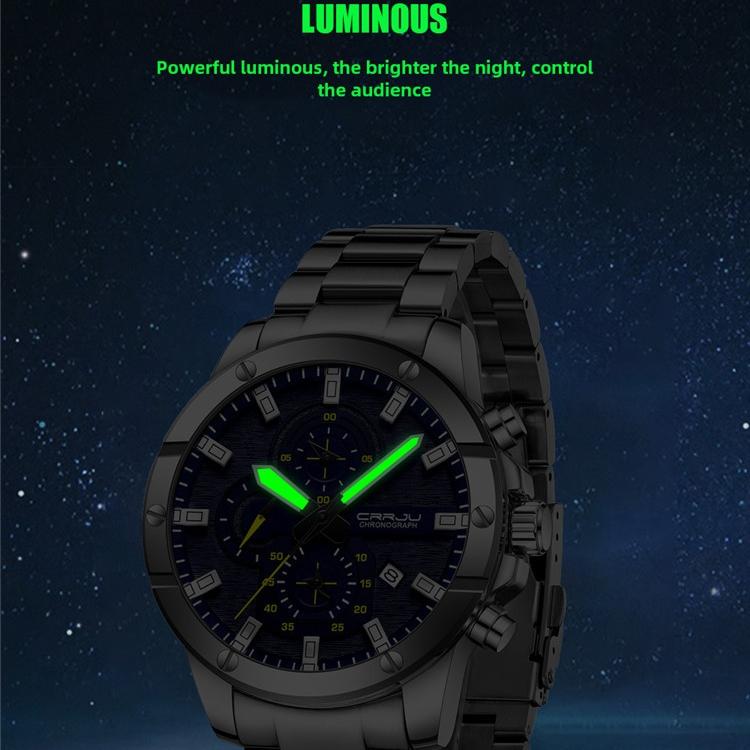 CRRJU-2296 Men's Watch Casual Business Fashion Personality Watch Men's Watch Student Watch Simple Calendar