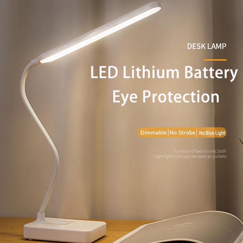 Настольная лампа Сенсорные настольные лампы для гостиной Настольные складные настольные лампы с гибкой стойкой и регулируемой яркостью Защита глаз Учебная лампа Светодиодный свет