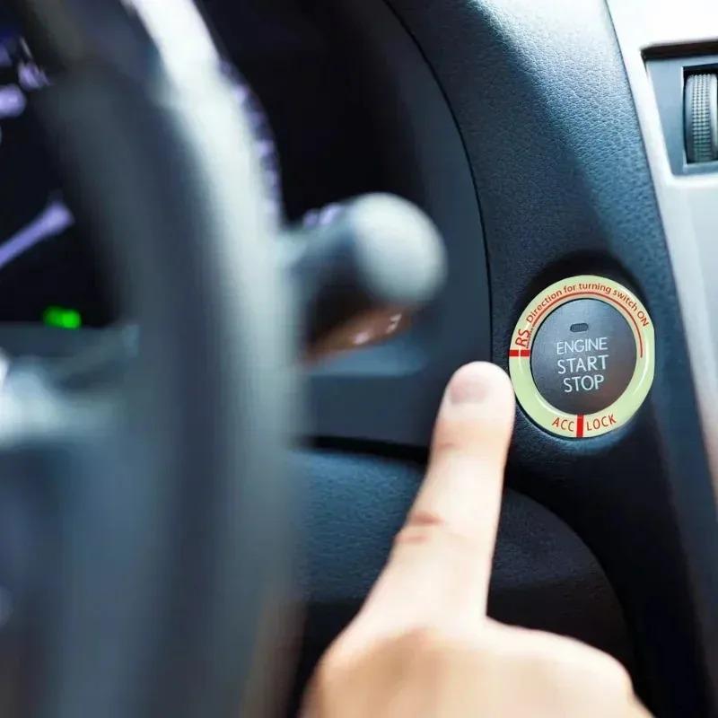 Luminous Car Ignition Key Ring Stickers Night Glowing Decoration Sticker Car Motorcycle 3D Sticker Decals Key Fluorescent Circle