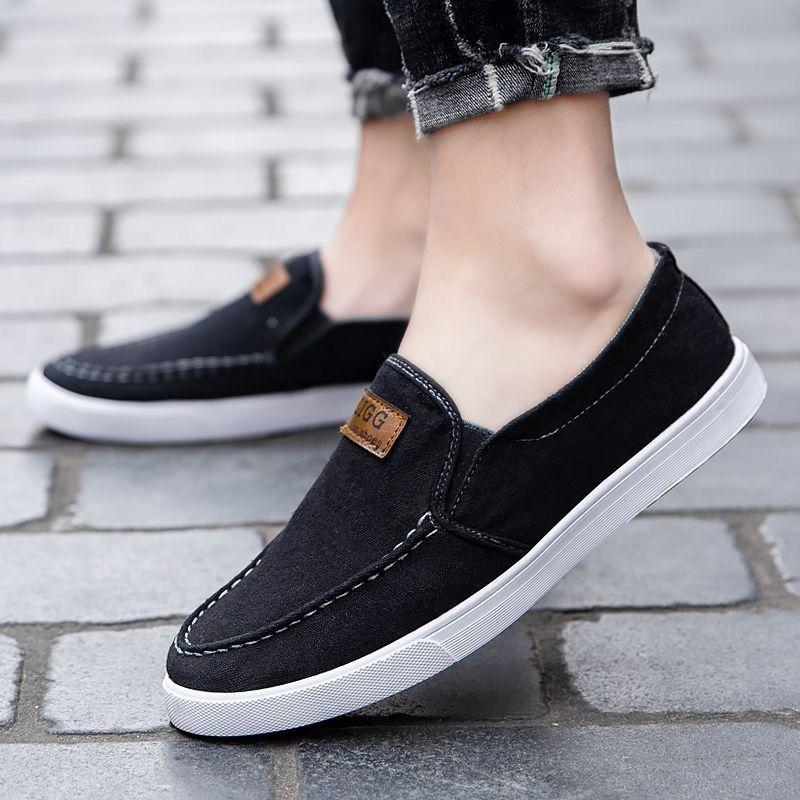 Мужские парусиновые туфли с мягкой подошвой, повседневные, дышащие, удобные, с раздвижными рукавами, мужские тканевые туфли, мужские кроссовки