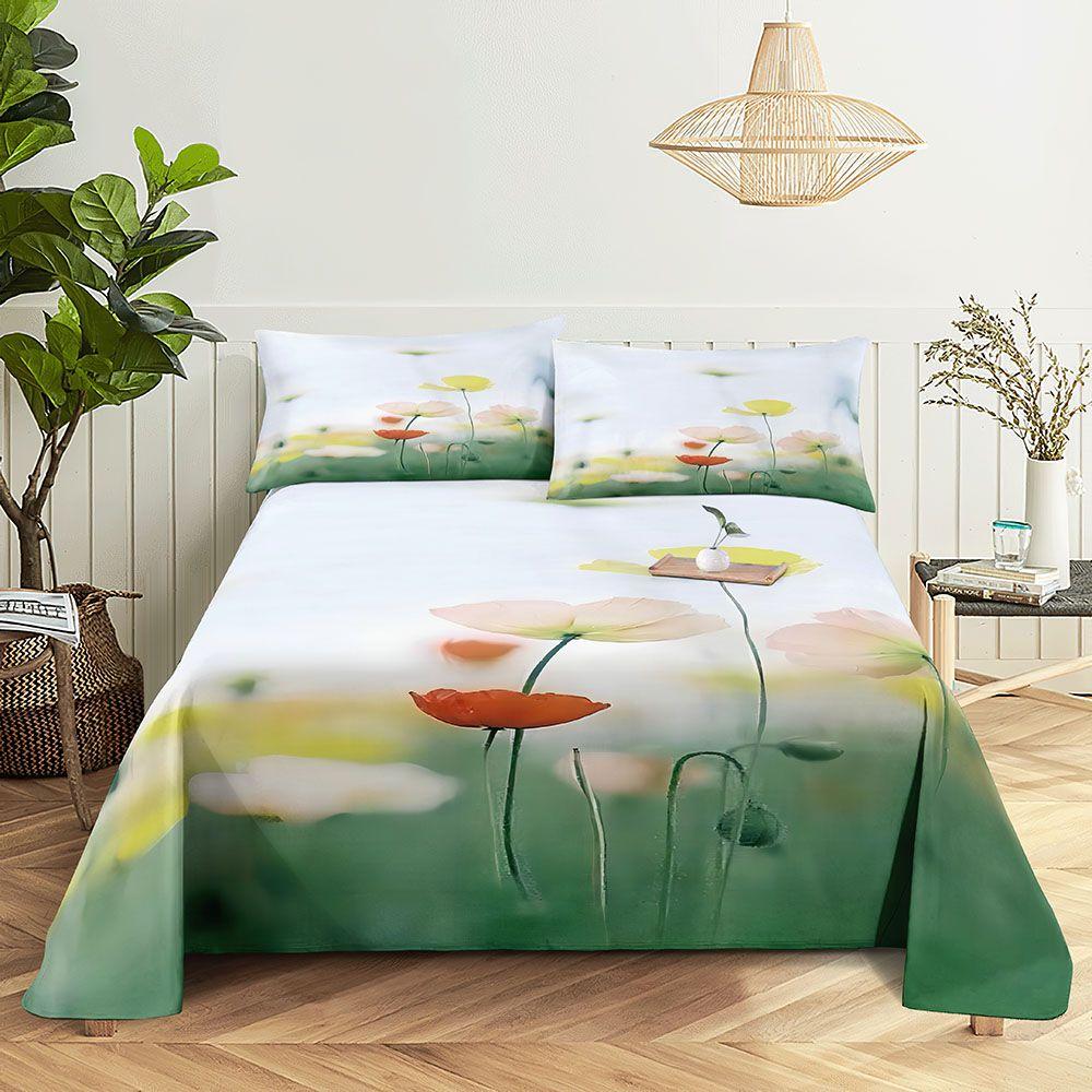 Мягкие простыни с высокой эстетической ценностью, подходящие для всех сезонов, простыни для двуспальной кровати, наволочки