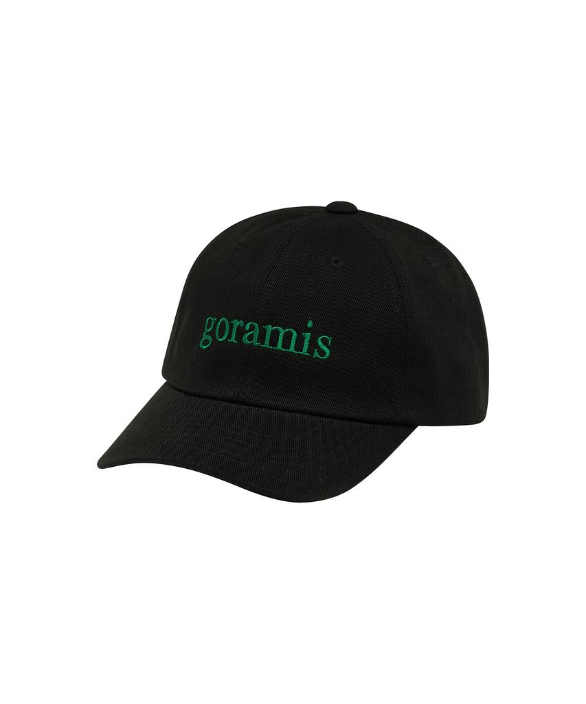 Кепка с козырьком с логотипом GORAMIS Serif [Черная]