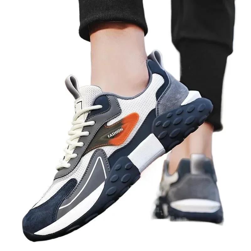 2024 New Men Fashion Casual Breathable Shoes Black Man Running Shoes High Quality Outdoor Men Comfortable Sneakers Shoes