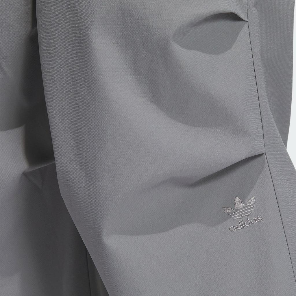 Adidas Originals FW23 Solid Color Drawstring Loose Knit Joggers Men Bottoms Grey IZ1531