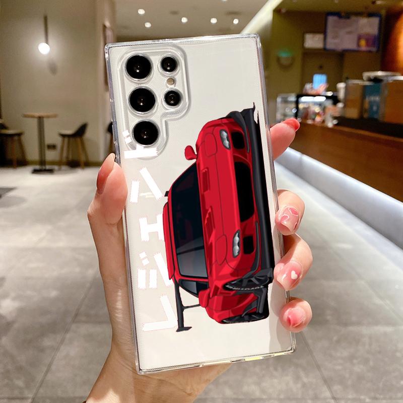 Чехол для телефона со спортивным автомобилем JDM Tokyo Drift для Samsung Galaxy S26 S25 S24 S23 S22 Ultra S20 S21 FE 5G Plus Мягкий прозрачный чехол