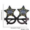 New Year Non-woven Glitter Powder Glasses Happy New Year Decorations Christmas Party Decor Adult Children Eyeglass Frame