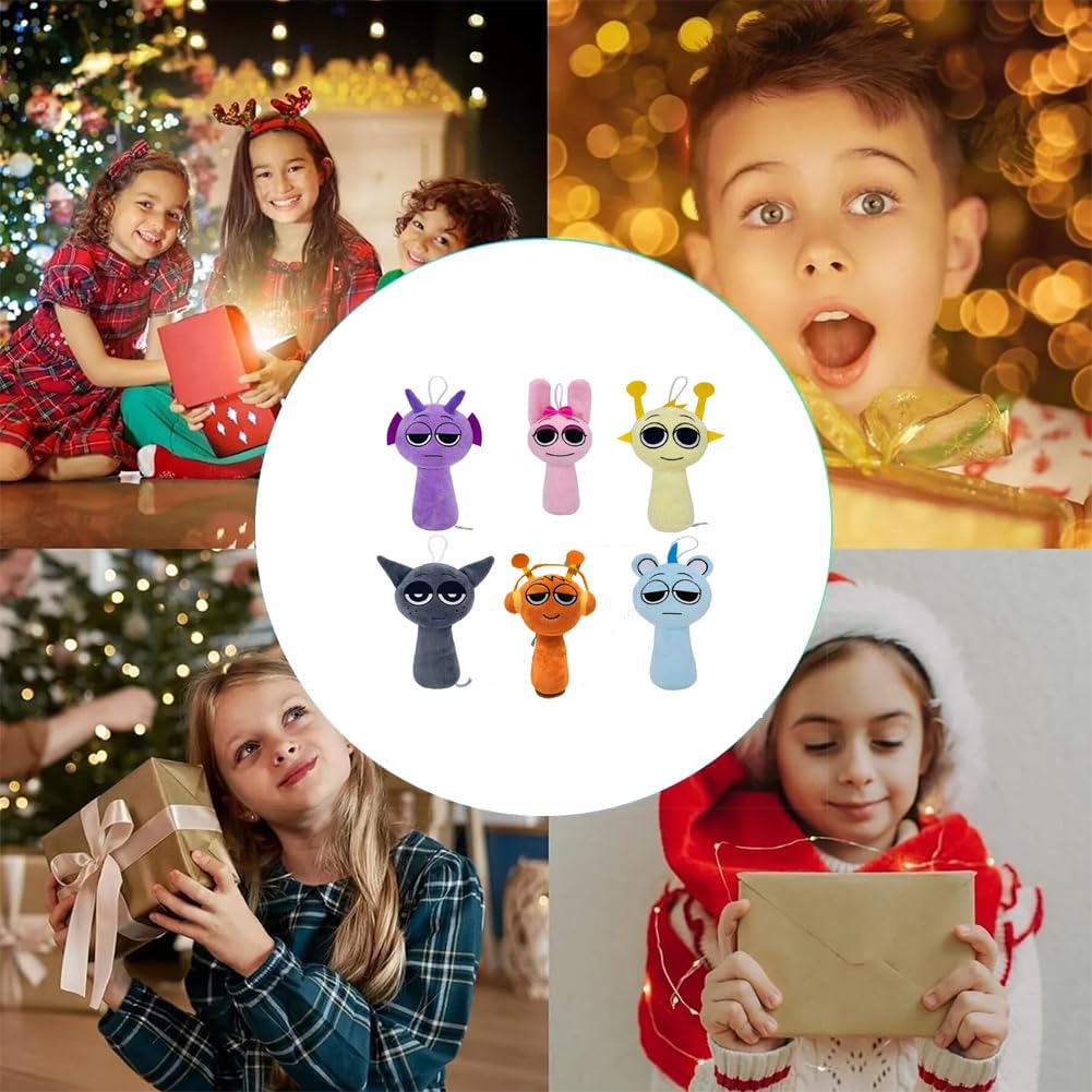 Вахатар Спранки Набор Персонаж Поющий Монстр Ужасы Моэ Милый Комната Рождество Плюшевая Кукла Куклы, 6, Куклы, Игра, Мерч, Украшение, Дети,