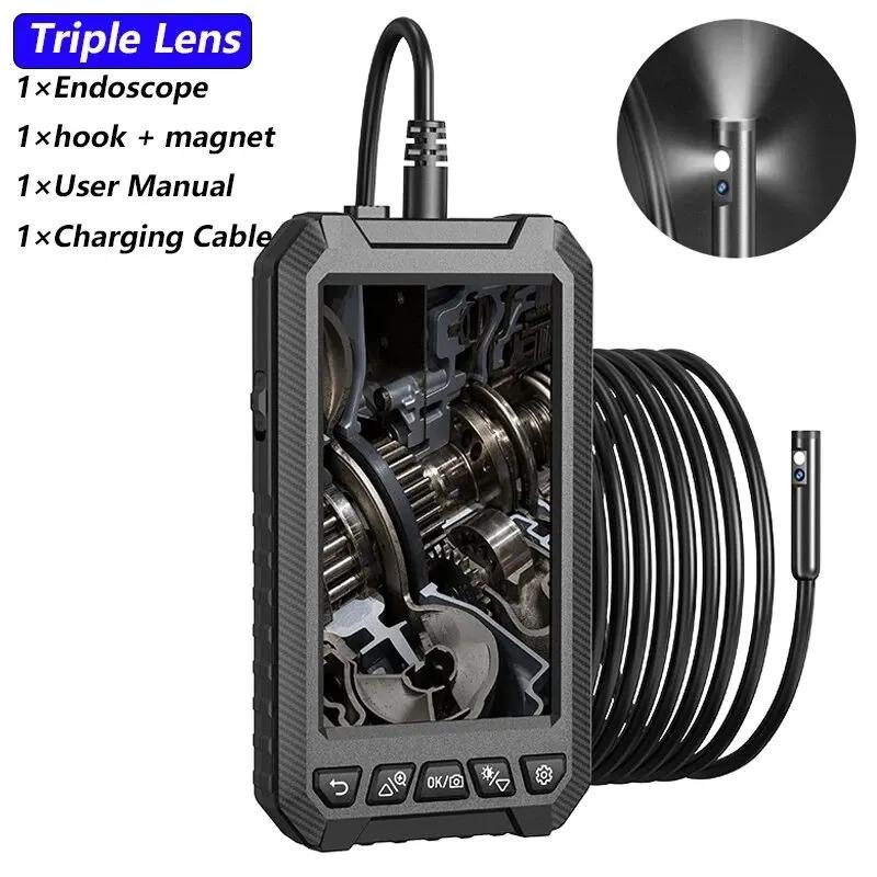 5,0-дюймовая IPS 1080P HD эндоскопическая камера с 3 объективами и классом водонепроницаемости IP67