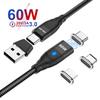 2 в 1 PD 60 Вт кабель для быстрой зарядки USB C на Type C Micro Магнитный кабель для передачи данных для iPhone 13 Pro Max Xiaomi 12 Samsung Poco X4