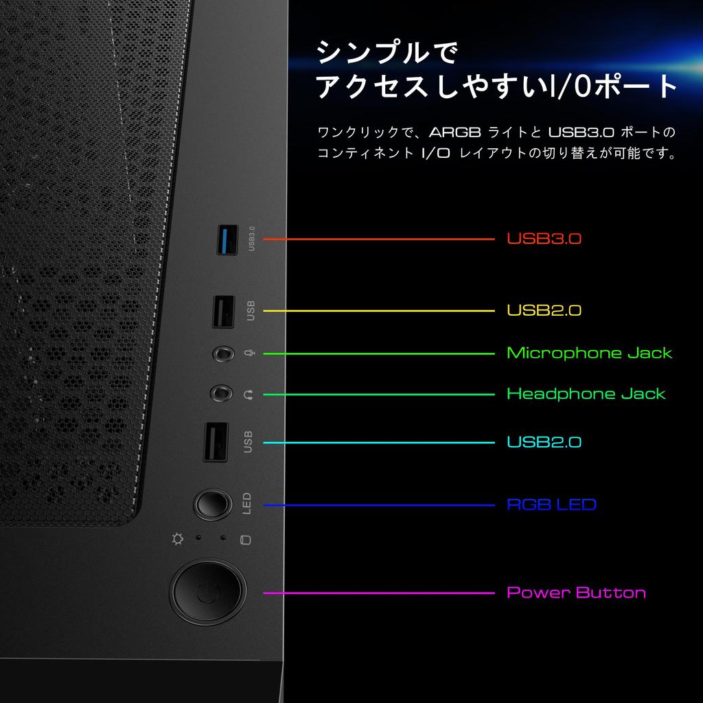 Корпус игрового ПК GAMDIAS TALOS E3 White, корпус Mid Tower ATX, панель из закаленного стекла, 3 вентилятора ARGB 120 мм, без инструментов, окно для установки, поддержка материнской платы до