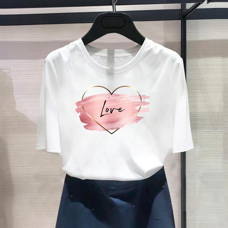 Женская футболка с азиатским размером и принтом в виде пчелы, трендовая милая сладкая женская футболка 90-х годов, повседневная женская летняя футболка, модная футболка с коротким рукавом и рисунком