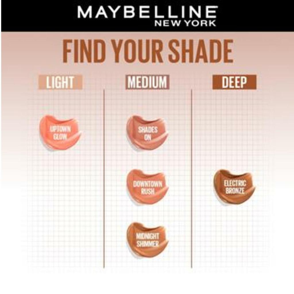 Maybelline Хайлайтер-румяна New York Sunkisser 4,7 г Оттенок Electric Bronze Стойкое сияние Жидкий макияж для лица