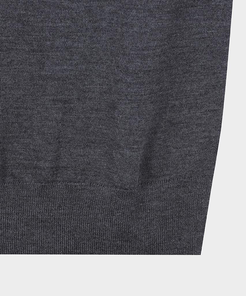 BROOKS BROTHERS Merino Wool Polo Sweater (Grey) (Bbwtmf9638Wew)