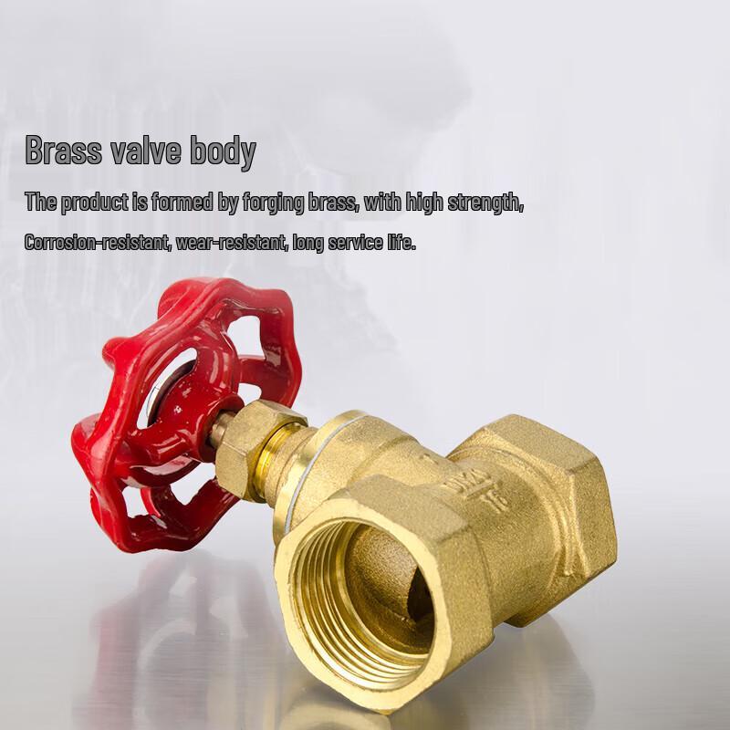 Camel Bells ZH254 Double Internal Thread Brass Stop Valve