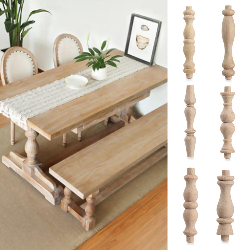 Accessories Decoration Crafts Vintage Wood Carved Home Decor Furniture Foot Legs Cabinet Seat Feets