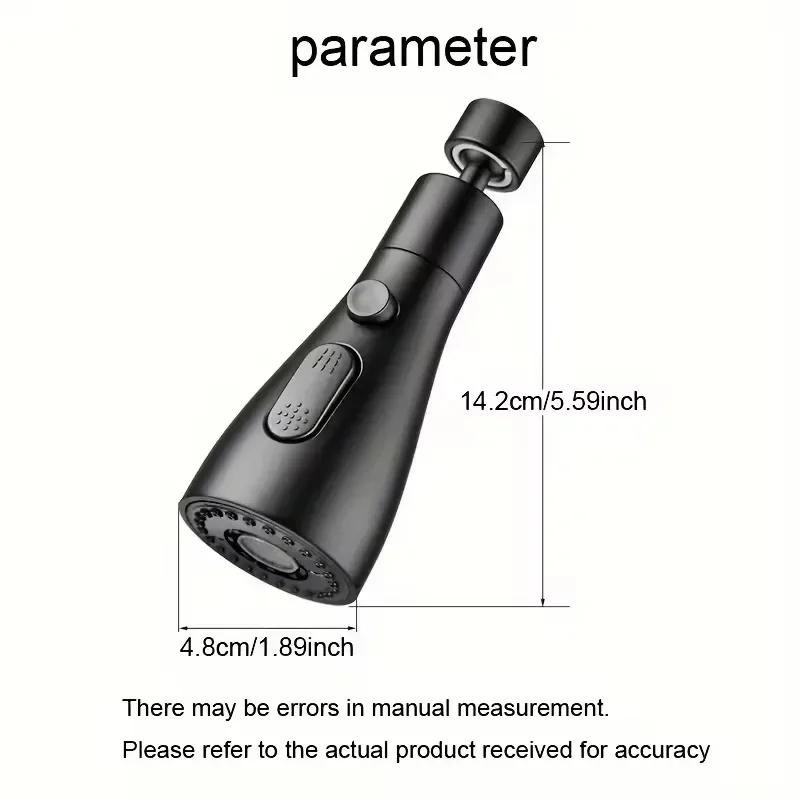 Kitchen Faucet Extender Three-position Adjustment Strong Scraping Wash 360 ° Rotating Foamer Home Kitchen Shower Accessories