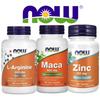 Now Foods Arginine Maca Zinc набор из 3 предметов пищевая добавка