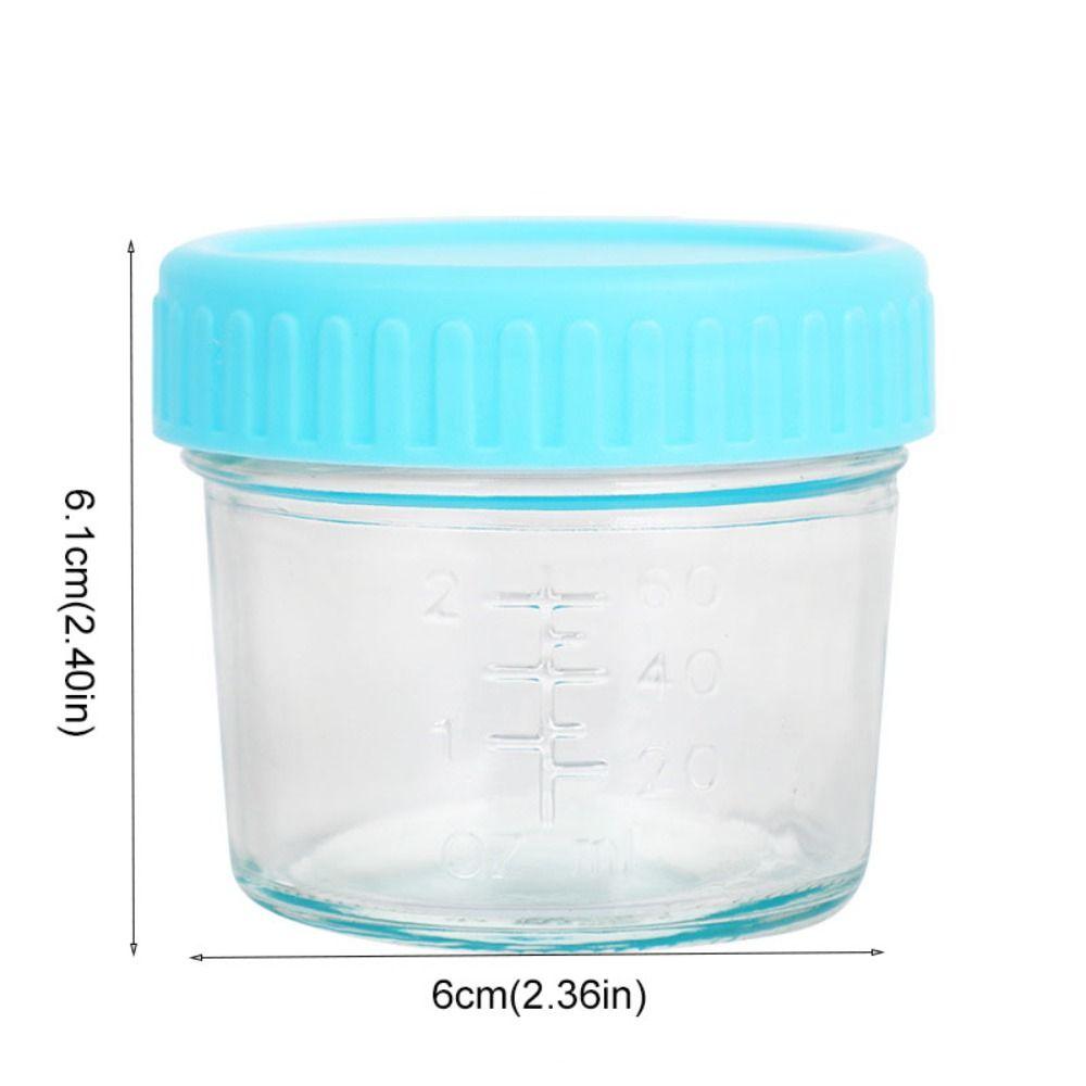6pcs with Scale Dipping Sauce Cup Reusable Salad Dressing Container Mason Jar Baby Food Jar Honey
