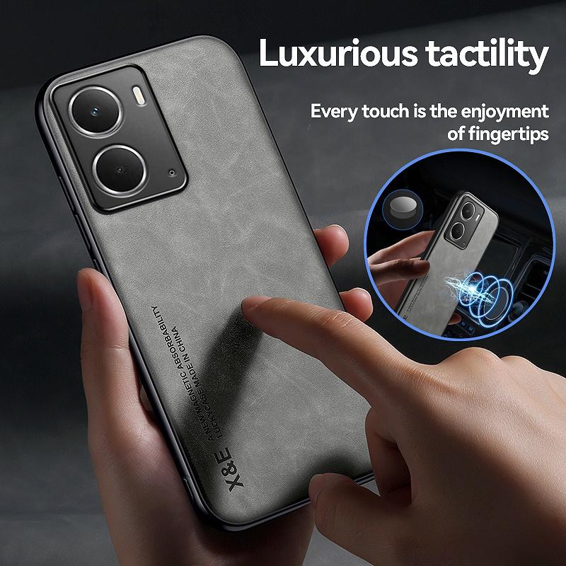 Чехол для Realme Neo7x 5G Чехол Автомагнитный держатель Кожаный чехол для телефона для Realme P3 5G Neo 7x RealmeP3 Мягкий чехол для защиты