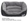 Rectangle Fluffy Dog Bed Washable Plush Pet Bed with Bolster Neck Support Comfy Warm Puppy Bed for Indoor Cats Small Medium Dogs