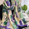 Elegant Sunscreen Foulard Shawl Korean Style Shawl Wrap Fashion Floral Scarf Shawls  Female