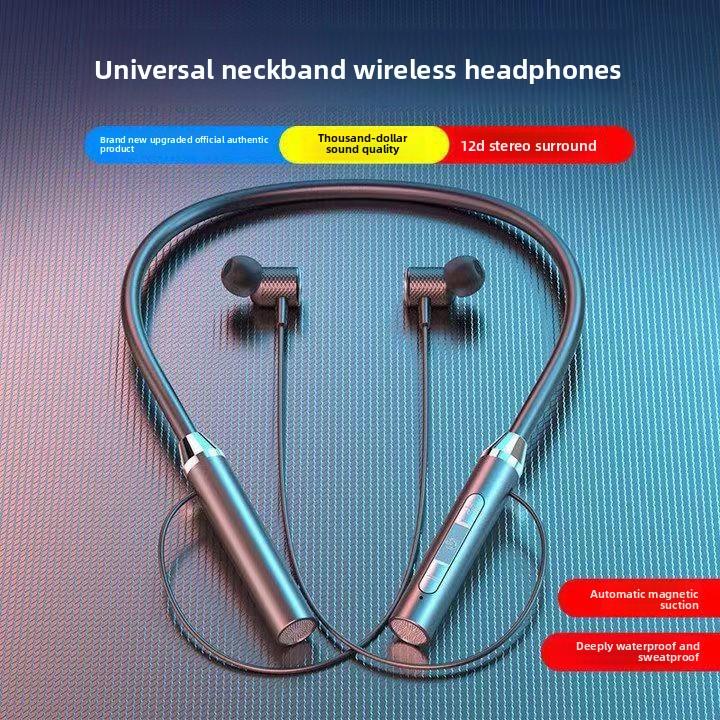 Bluetooth-наушники QUEED, спортивные наушники-гарнитура с шейным ободком, сверхдлительное время работы в режиме ожидания, универсальные для мобильных телефонов