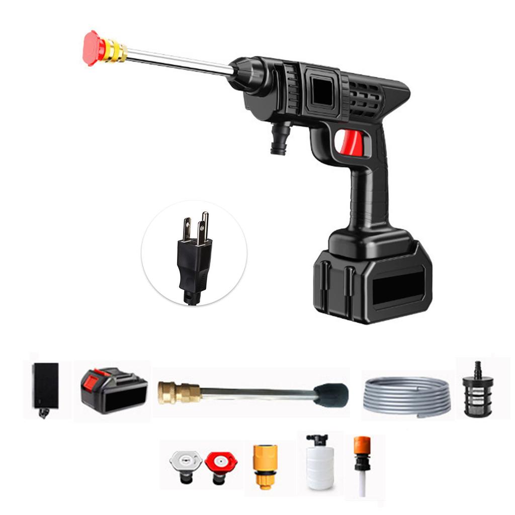 Беспроводная мойка высокого давления 22 бар 300 Вт Перезаряжаемая Портативная Аккумуляторная Мойка Высокого Давления для Автомобиля Вилка США 110 В