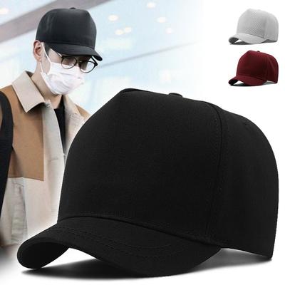 Бейсболка с коротким козырьком, на четыре сезона, новая, кепка-утка, высокая тулья, мужская и женская, с жестким верхом, хлопковая шляпа