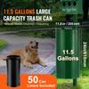 VEVOR Dog Waste Station with Hand Wash Bottle, Commercial Dog Poop Station, 11.5 Gallons Pet Waste Bin with 50 Can Liners