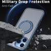 KEYSION Противоударный матовый прозрачный чехол для MagSafe для iPhone 17 Pro Max с вращающейся на 360° магнитной подставкой-кольцом, задняя крышка для телефона