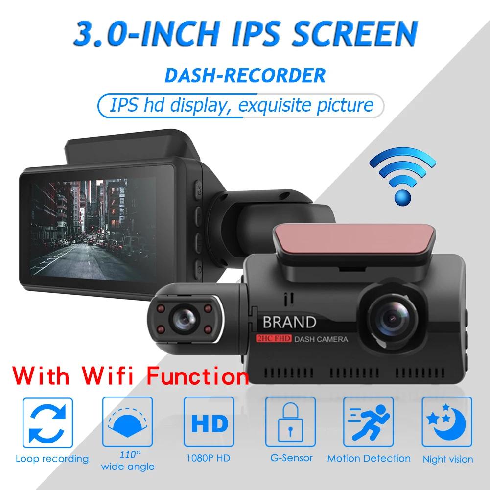 2025 Dual Lens Dash Cam for Cars Black Box HD 1080P Car Video Recorder with WIFI Night Vision G-sensor Loop Recording Dvr Car Camera