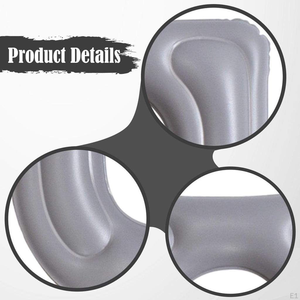 Air-Inflated Toilet Seat Support with Suction Cups for The Go