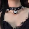 Ретро Кожаный Чокер в Панк Стиле с Бабочкой для Острой Девушки