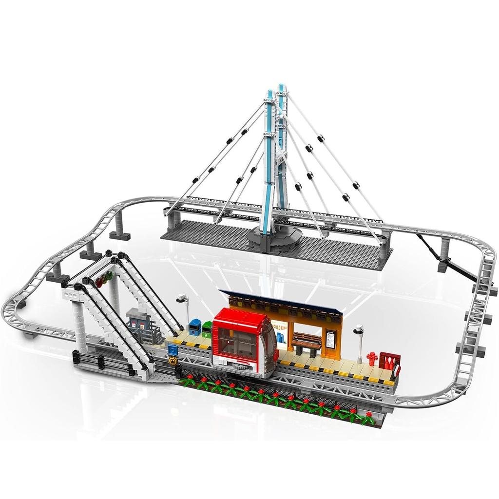 MOULD KING 16052 Технический автомобильный строительный блок, городской вагон с дистанционным управлением и деталями гусеницы, модель игрушки, детский рождественский подарок