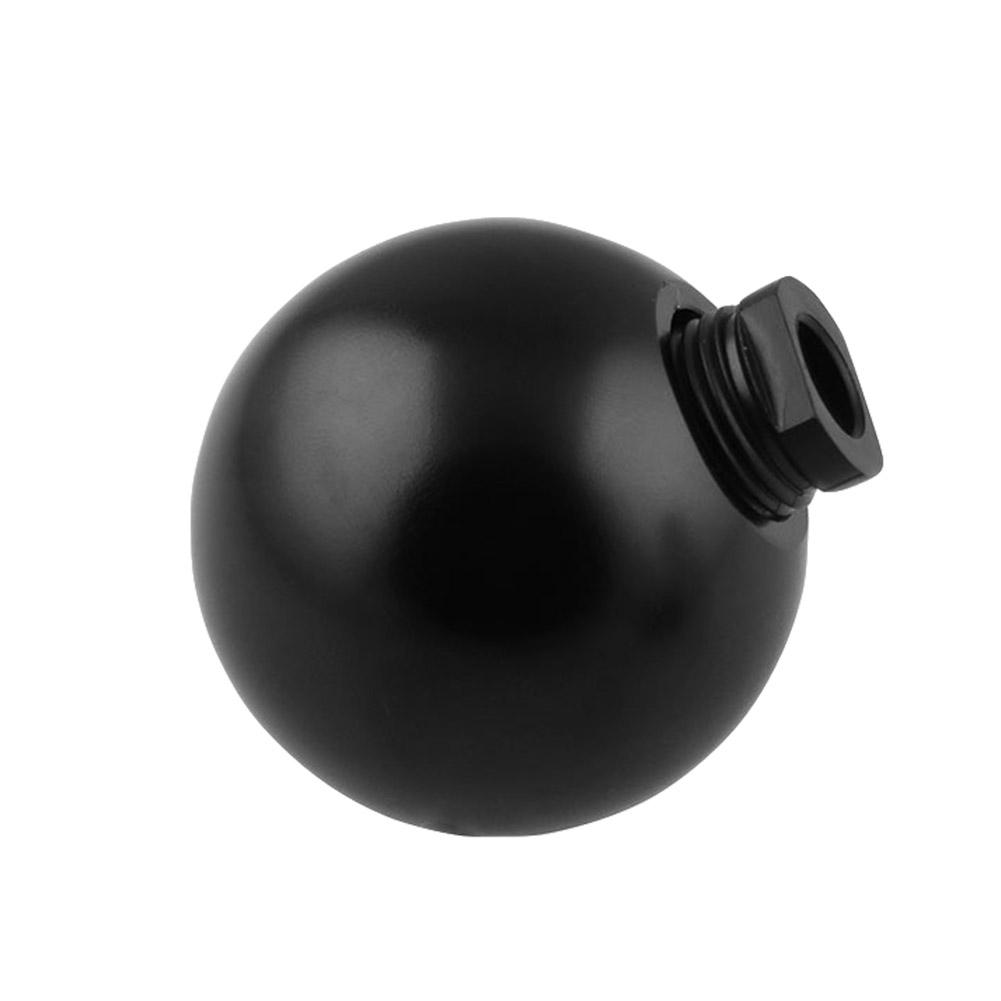 Универсальная алюминиевая ручка переключения передач, круглая, шарообразная, алюминиевая, резьбовая, ручка переключения передач автомобиля, черная, головка переключения передач, ручная