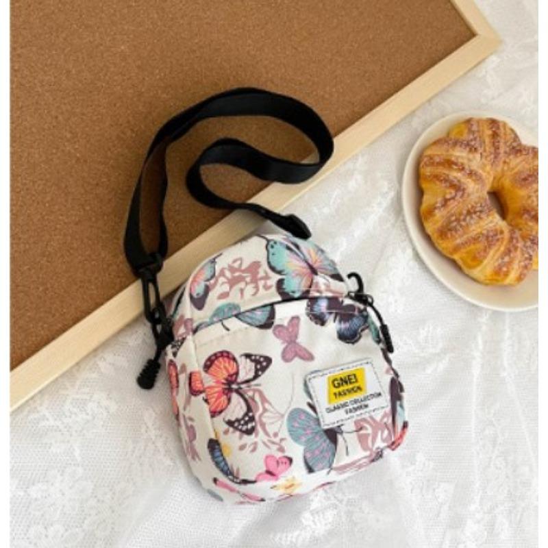 Маленькая детская сумка через плечо с бабочкой, женская милая новинка 2023 года, новая сумка через плечо в иностранном стиле, кошелек для детского сада