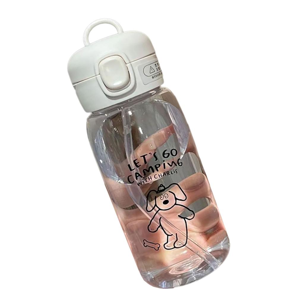 Бутылка для воды большой емкости, прозрачная, дорожная, портативная, для напитков, мультяшная чашка для воды, посуда, чашка для школы, спорта на открытом воздухе