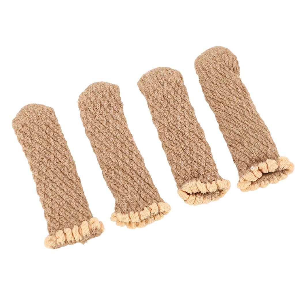 20 шт. Утолщенные вязаные чехлы-протекторы для ножек стола и стула, носки для мебельных ножек для паркета