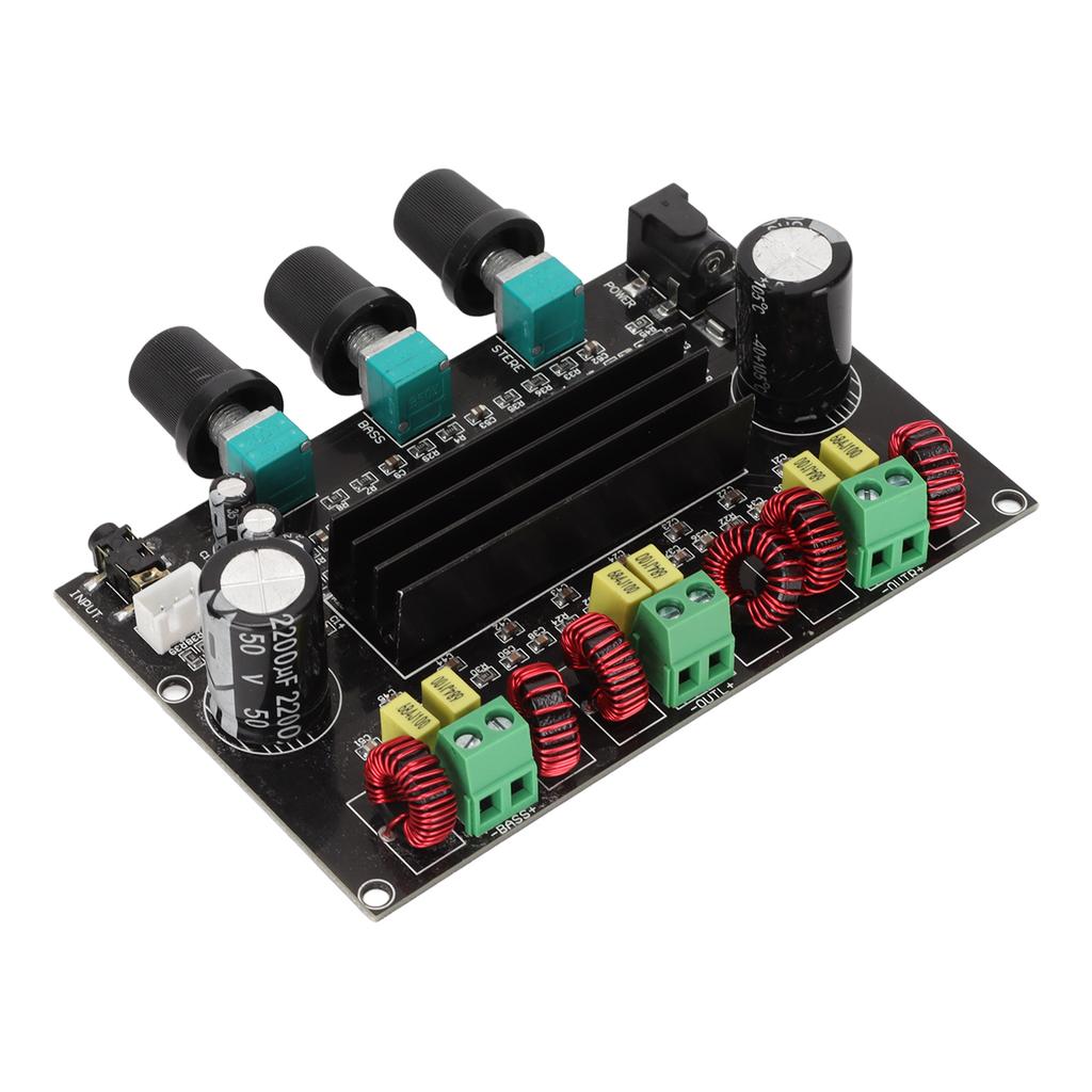 Цифровая плата усилителя мощности 80 Вт + 80 Вт + 100 Вт 2.1-канальная плата усилителя мощности для самодельных динамиков