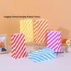 Colorful Minimalist Kraft Paper Bags for Baking Snacks and Children's Gifts