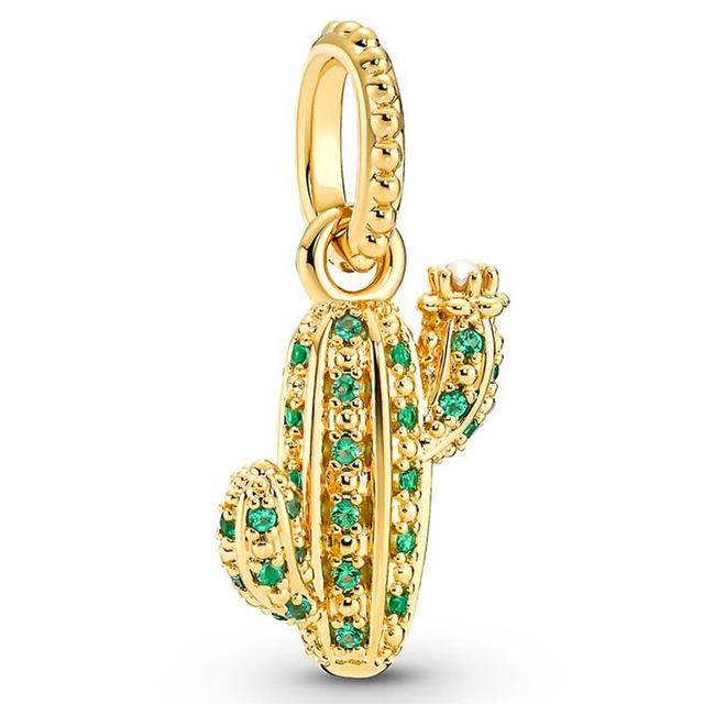 Подвеска из стерлингового серебра 925 пробы, попугай, хамелеон, ломтик лимона, розовая морская черепаха, подвеска для скутера, бусина, подходит для популярного браслета, ювелирные изделия своими руками