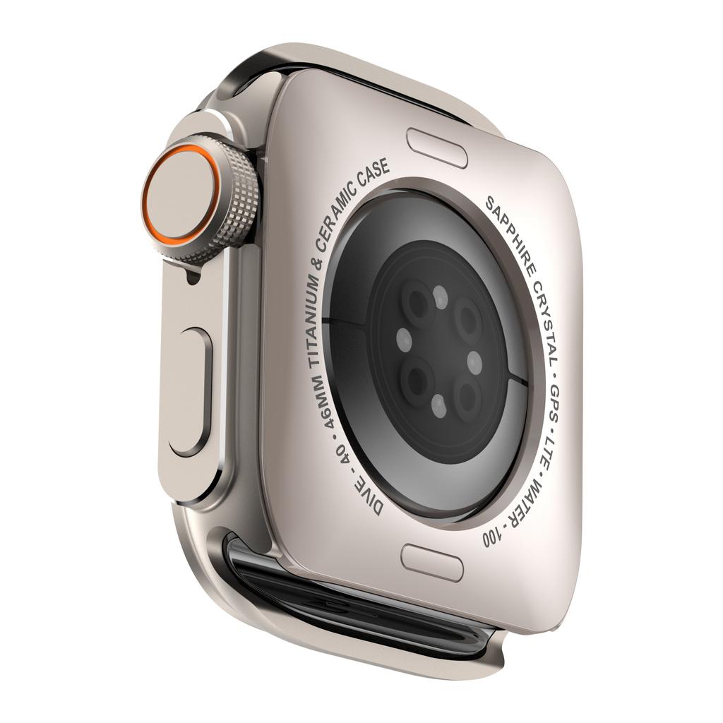 Металлический бампер-кейс для Apple Watch 10 46 мм Защитная рамка-чехол для iWatch Серии 11 9 8 7 6 5 SE Замена на Ultra 3 49 мм Титан
