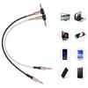 3.5mm Audio Cable, 90 Degree Right Angle 3-Conductor Stereo Aux Cable Cord 3.5mm Male to Male TRS-Cable Extension Line