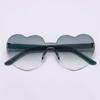 Trendy Gradient Lenses Candy Color Party Sun Glasses Heart-shaped Sunglasses Heart Glasses Shades