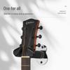 Wall-Mounted Self-Locking Wooden Guitar Hanger for Electric and Acoustic Guitars