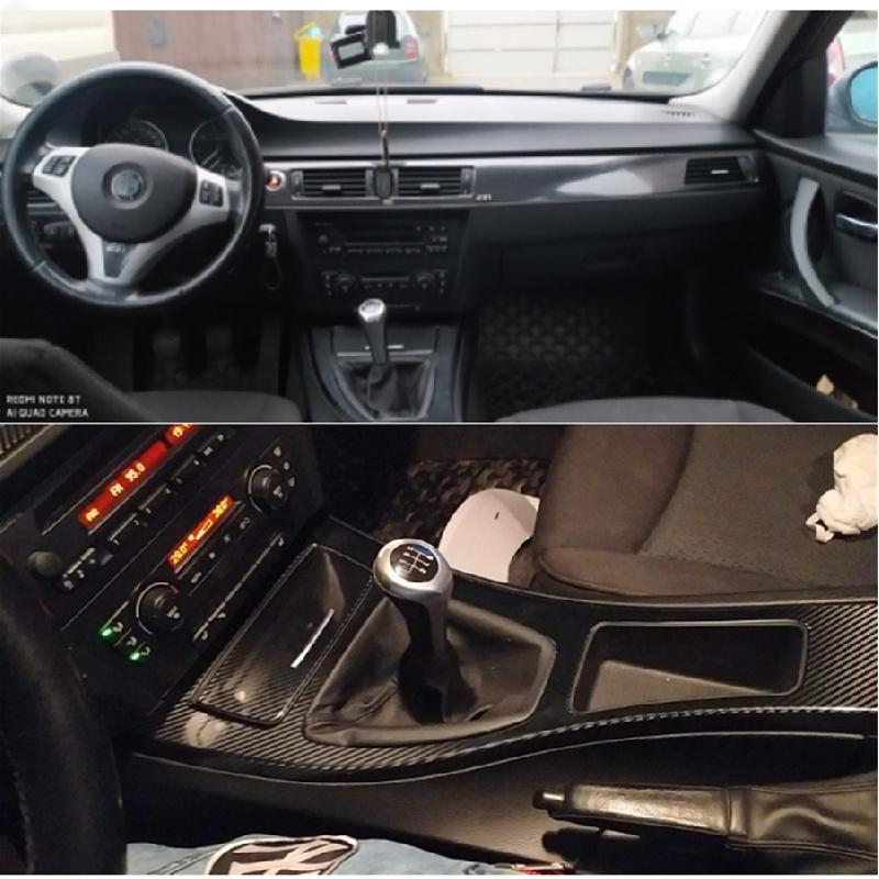Для BMW E90 E92 E93 2005-2012 LHD 5D Салон автомобиля Отделка-обертка под карбон