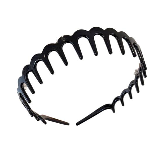 Силиконовый обруч для волос U-образной формы, нескользящая повязка на голову с зубчиками, универсальная повязка для прически, регулируемая расческа для волос, аксессуар для волос