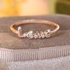 Love Exquisite Ring Women, простое кольцо с микроинкрустацией цирконием, элегантный дизайн ювелирных изделий