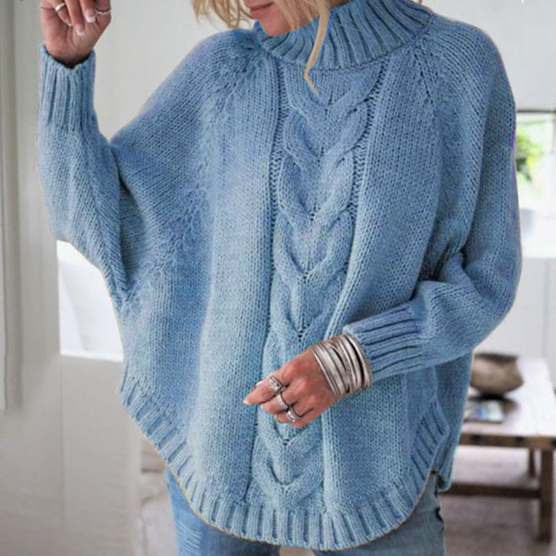 Women Sweater Casual Pullovers Autumn Winter Basics Knitted Loose O Neck Batwing Sleeve Elegance Sweet Female Clothing