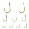 20Pcs/Pack Single Barbed Hook High Carbon Steel Gold Fish Hooks Golden Fishing Hooks  Fishing Lover
